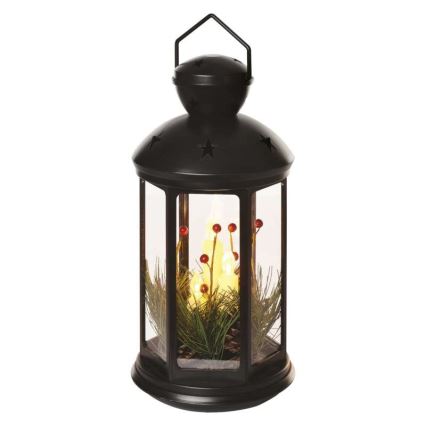 Decorazione natalizia LED 1xLED/3xAAA nero