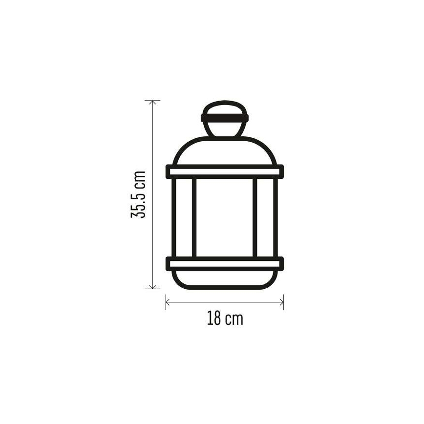 Decorazione natalizia LED 1xLED/3xAAA nero