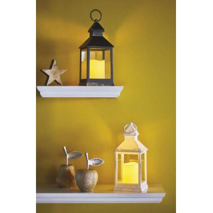 Decorazione natalizia LED/3xAAA nera