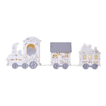 Decorazione natalizia LED 3xLED/2xAA grigio