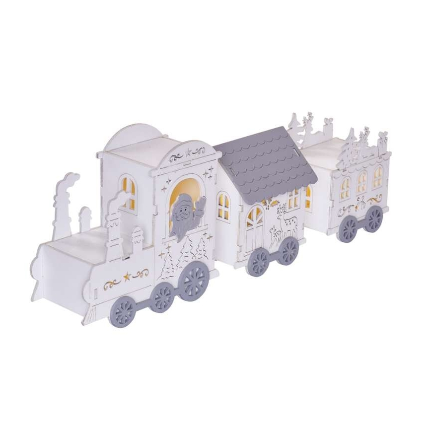 Decorazione natalizia LED 3xLED/2xAA grigio