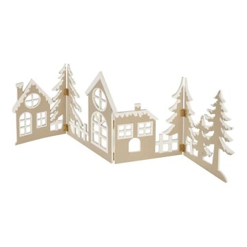 Decorazione natalizia LED 40xLED/2xAA bianco caldo città