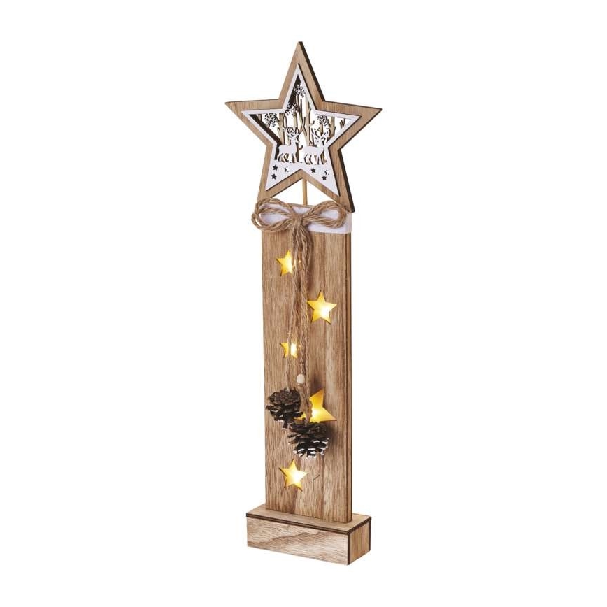 Decorazione natalizia LED 5xLED/2xAA stella