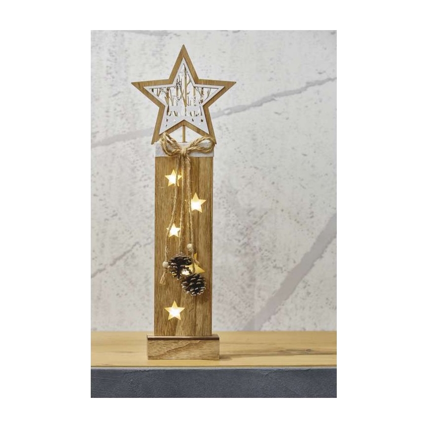 Decorazione natalizia LED 5xLED/2xAA stella