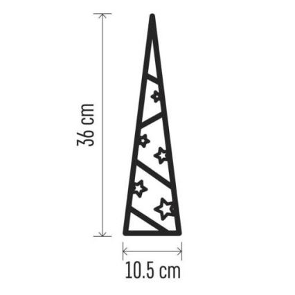 Decorazione natalizia LED 8xLED/2xAA