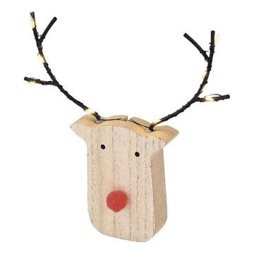 Decorazione natalizia LED 8xLED/2xAAA renna