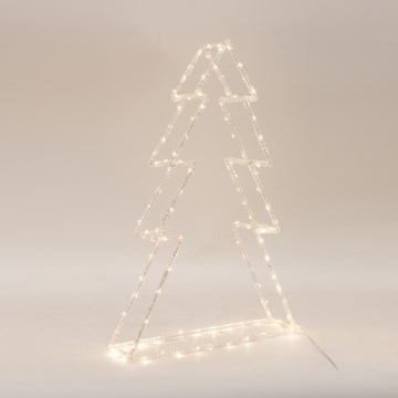 Decorazione natalizia LED da esterno, 120 LED/2,1 W/230 V, IP44, bianco caldo, albero 60 cm