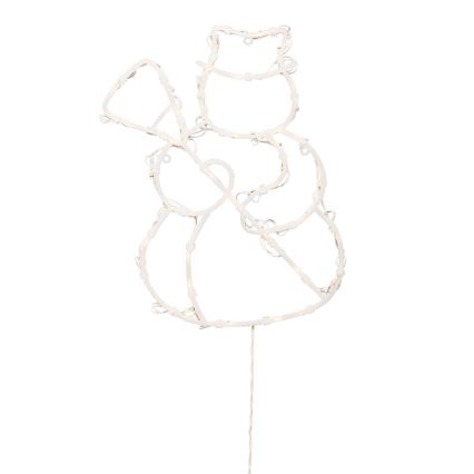 Decorazione natalizia per finestra a LED 35xLED/230V IP44, pupazzo di neve, luce bianco caldo