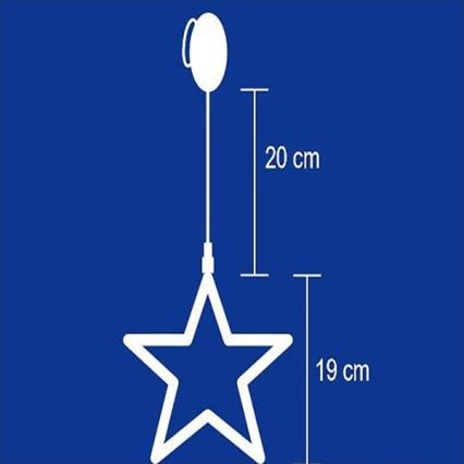 Decorazione per finestra 8xLED/3xAA