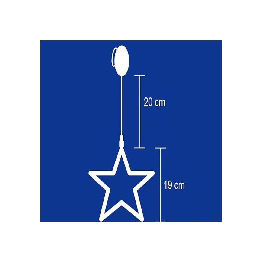 Decorazione per finestre 8xLED/3xAA