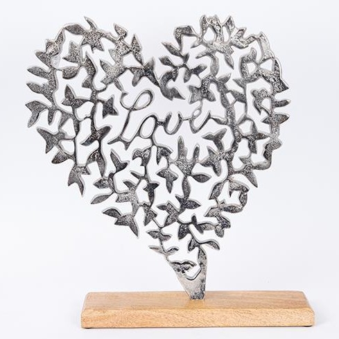 Decorazioneda tavolo cuore 41x35 cm