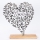 Decorazioneda tavolo cuore 41x35 cm