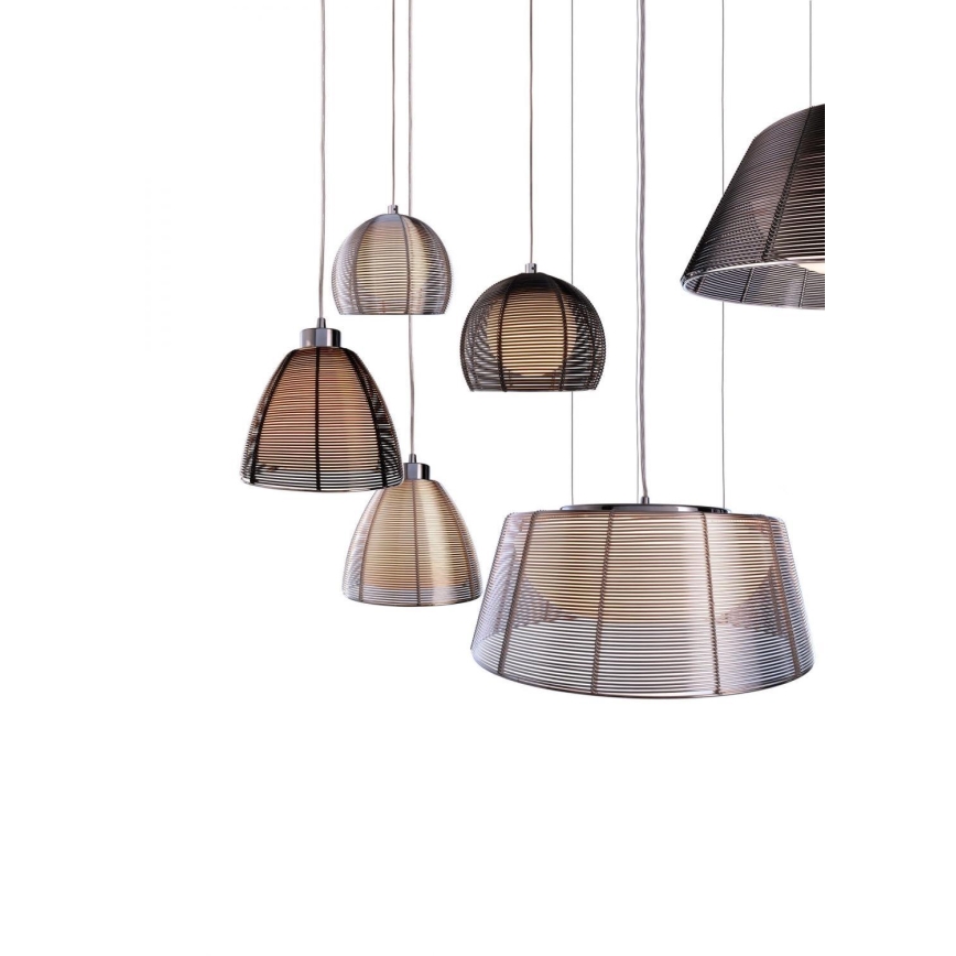 Deko-Light 342025 - Lampadario a sospensione con filo FILO 1xE27/60W/230V diametro 19 cm argento