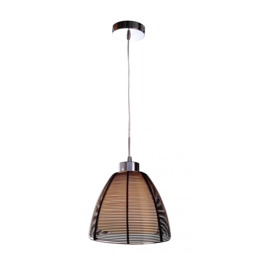 Deko-Light 342026 - Lampadario a sospensione con filo FILO 1xE27/60W/230V diametro 19 cm nero
