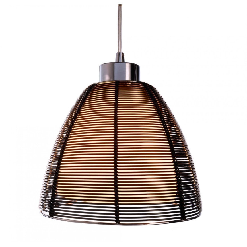 Deko-Light 342026 - Lampadario a sospensione con filo FILO 1xE27/60W/230V diametro 19 cm nero
