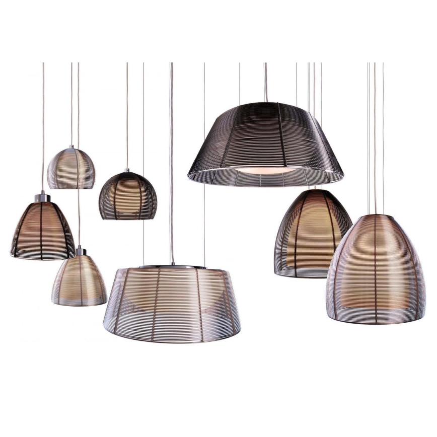 Deko-Light 342031 - Lampadario a sospensione con filo FILO 3xE27/60W/230V diametro 39 cm argento