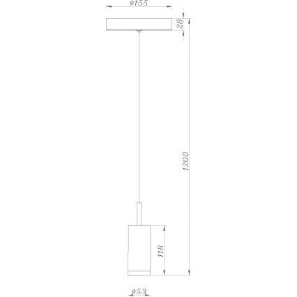 Deko-Light 348037 - Suspension filaire à intensité variable DABIH LED/7,2W/230V 3000K blanc
