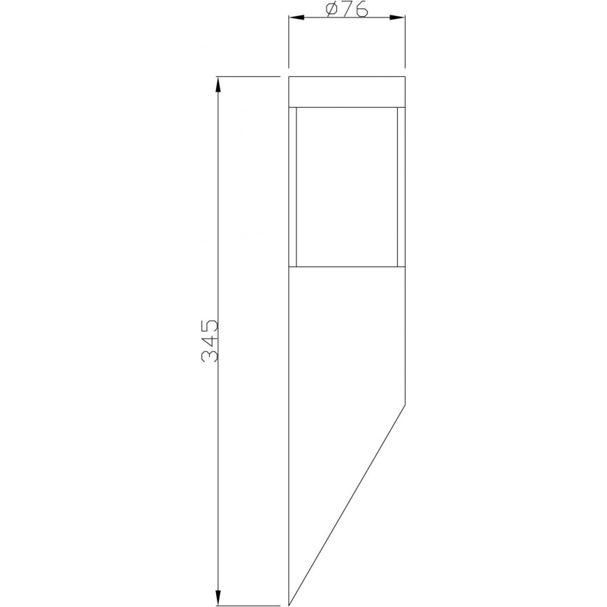 Deko-Light 731106 - Applique da esterno PORRIMA 1xGU10/5W/230V IP44 cromo opaco