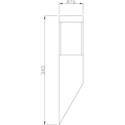 Deko-Light 731106 - Applique murale extérieure PORRIMA 1xGU10/5W/230V IP44 chrome mat