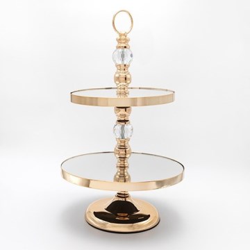 Dekorative Etagere 50x30 cm golden