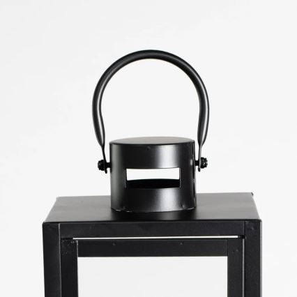 Dekorative Laterne, 38 cm, schwarz