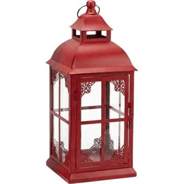 Dekorative Laterne REDY, 30,5 cm, rot