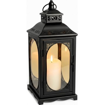 Dekorative Laterne ROSEHILL 54,5 cm schwarz