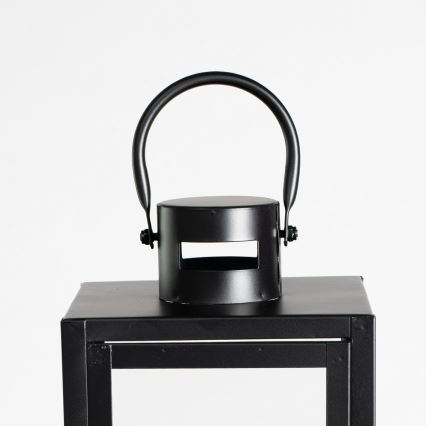 Dekorative Laterne TOWER 49 cm schwarz