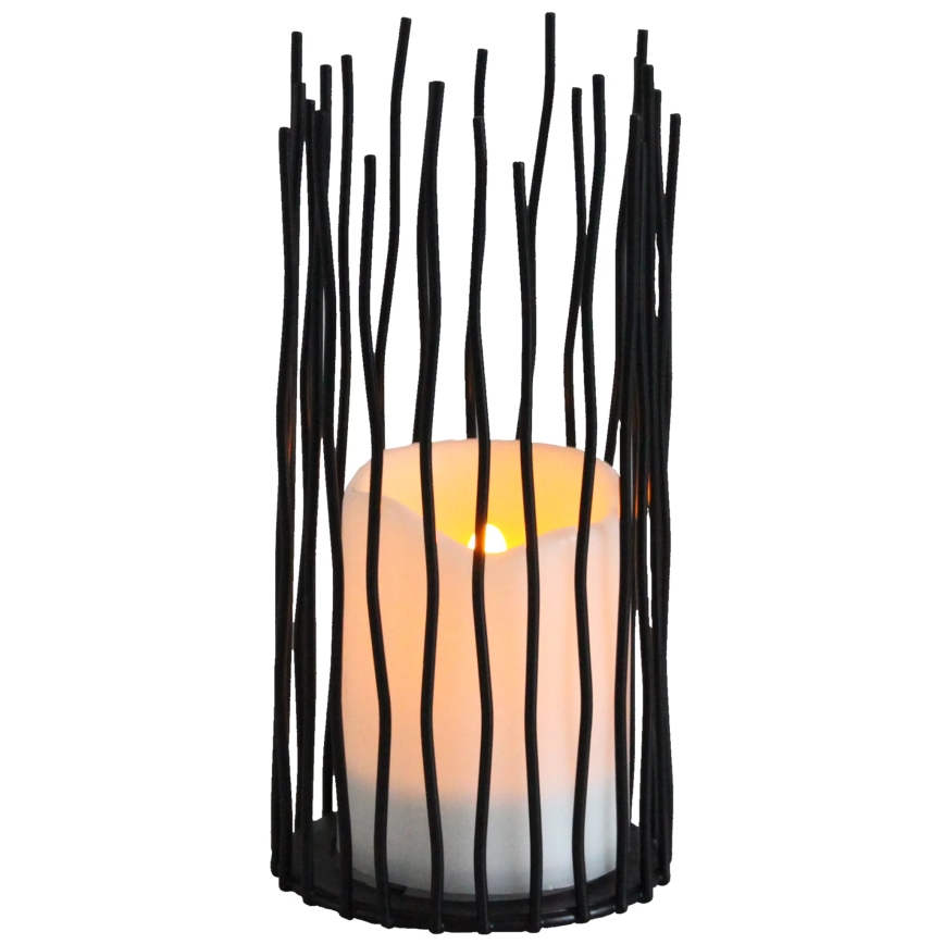 Dekorative LED-Außenleuchte NYBORG LED/2xAA 22 cm IP44 warmweiβ