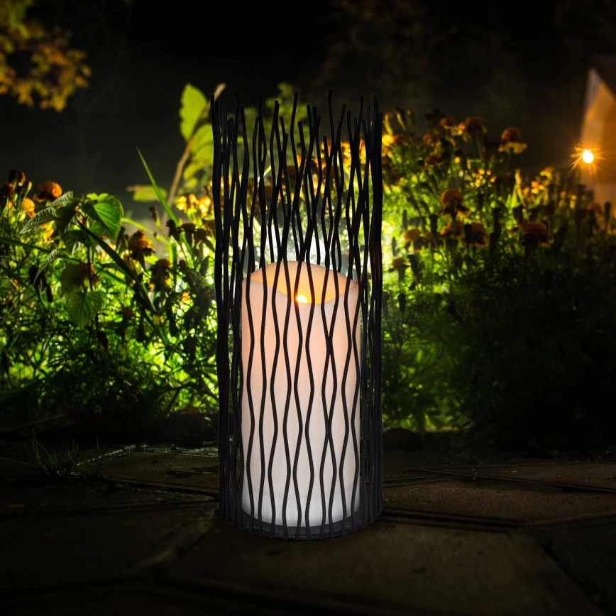 Dekorative LED-Außenleuchte NYBORG LED/2xAA 35 cm IP44 warmweiβ