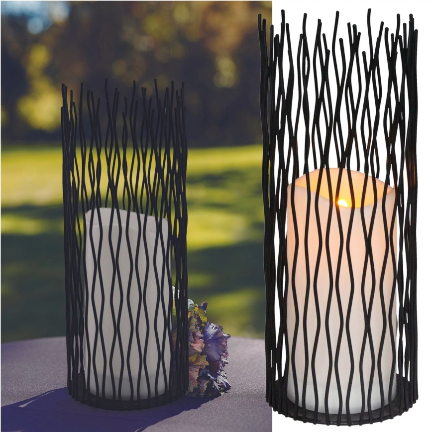 Dekorative LED-Außenleuchte NYBORG LED/2xAA 35 cm IP44 warmweiβ