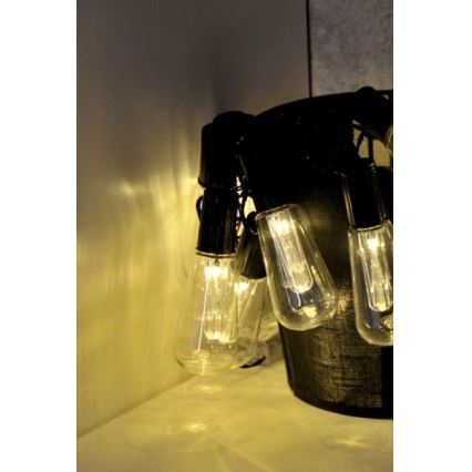 Dekorative LED-Lichterkette EDISON 2,65 m 10xLED/2xAA