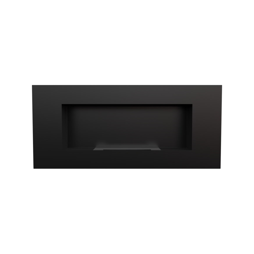 Kratki - Eingebauter BIO-Kamin 40x90 cm 2 kW schwarz