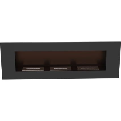 Kratki - Eingebauter BIO-Kamin 40x120 cm 3x1,1 kW schwarz