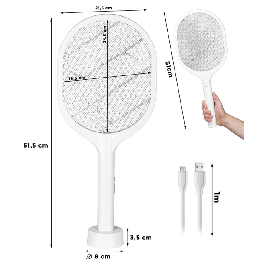Désinsectiseur électrique LED 2en1 800 mAh/5V