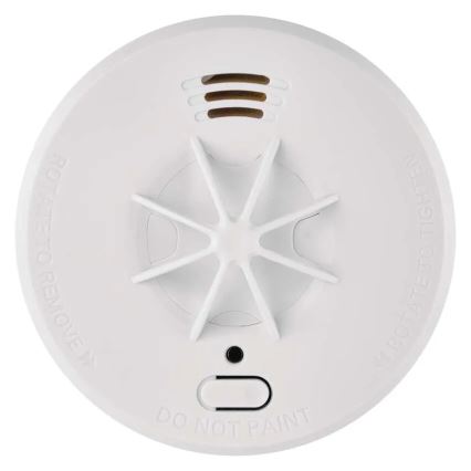 Détecteur de fumée alimenté par 1 pile 9 V