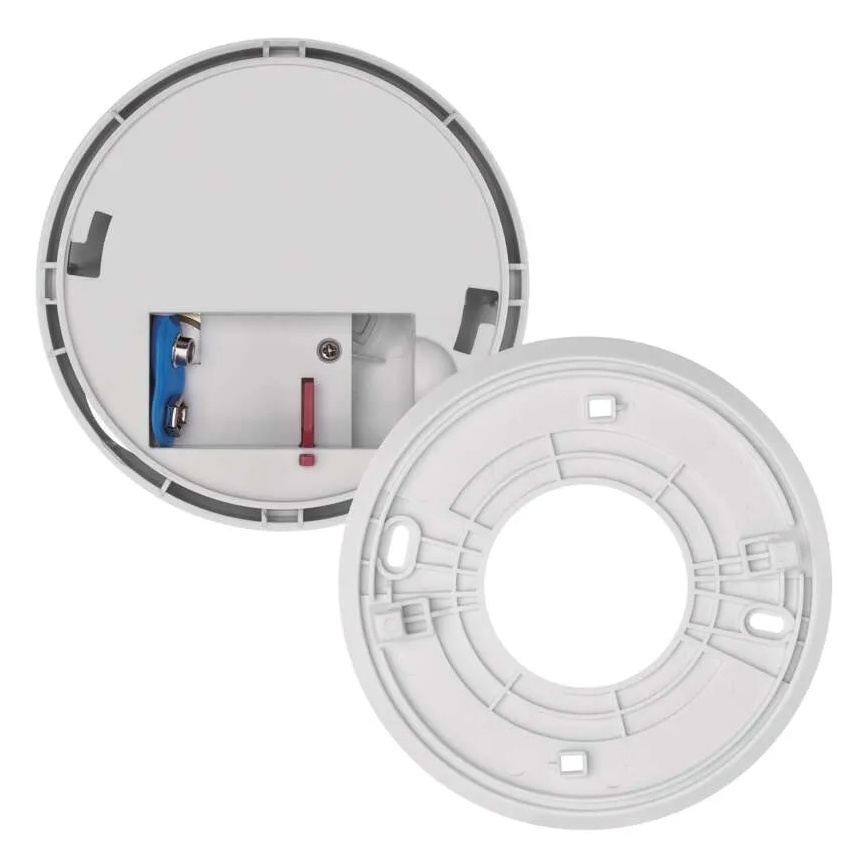Détecteur de fumée alimenté par 1 pile 9 V