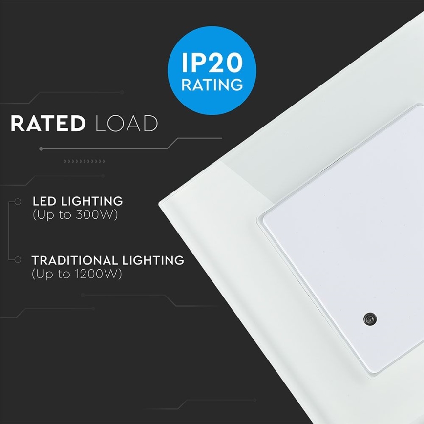 Détecteur de mouvement à micro-ondes 180° 300W/230V blanc