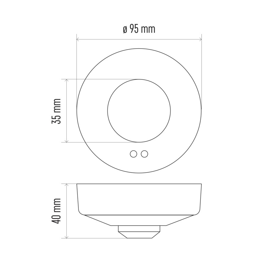 Détecteur de mouvement à micro-ondes MW B 360° 1200W/230V blanc