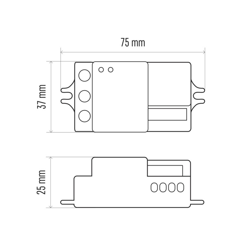 Détecteur de mouvement à micro-ondes MW B 360° 1200W/230V blanc