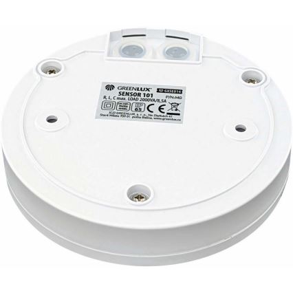 Détecteur de mouvement d'extérieur 360x120° blanc IP65