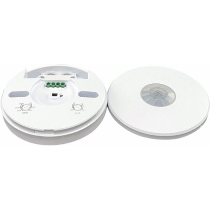 Détecteur de mouvement d'extérieur 360x120° blanc IP65