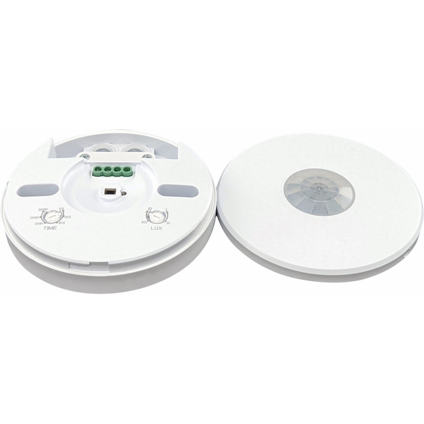 Détecteur de mouvement d'extérieur 360x120° blanc IP65