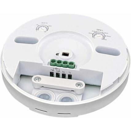 Détecteur de mouvement d'extérieur 360x120° blanc IP65