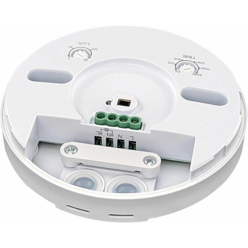 Détecteur de mouvement d'extérieur 360x120° blanc IP65