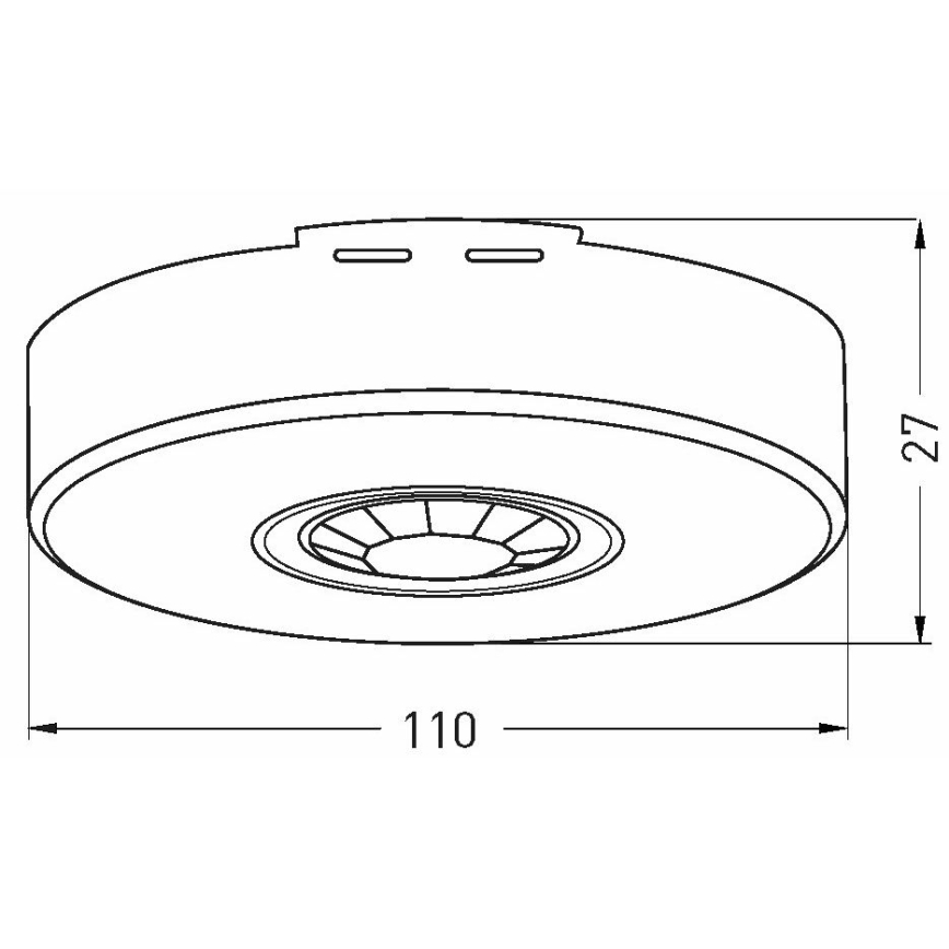 Détecteur de mouvement d'extérieur 360x120° blanc IP65