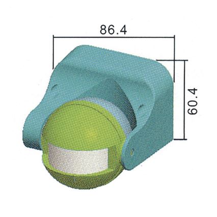 Détecteur de mouvement d'extérieur PIR B 180° 1200W/230V IP44 noir