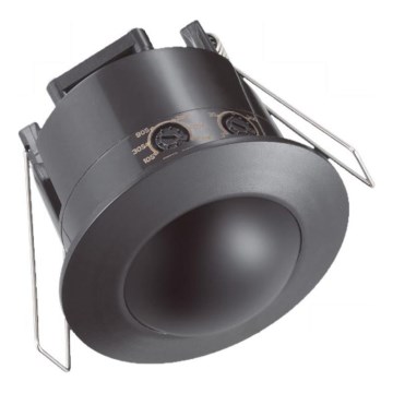 Détecteur de mouvement encastrable PIR 360° 500W/230V noir