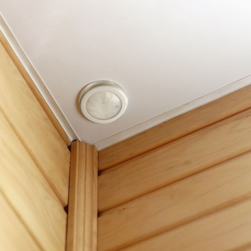 Détecteur de mouvement encastré PIR 360° 400W/230V blanc