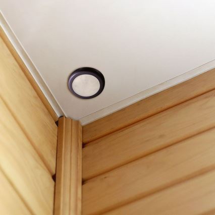 Détecteur de mouvement encastré PIR 360° 400W/230V noir